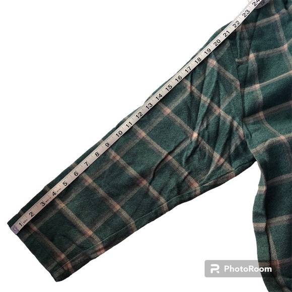 Natural Reflections Women’s Cowl Neck Green Plaid Pullover Size XL - Picture 11 of 15